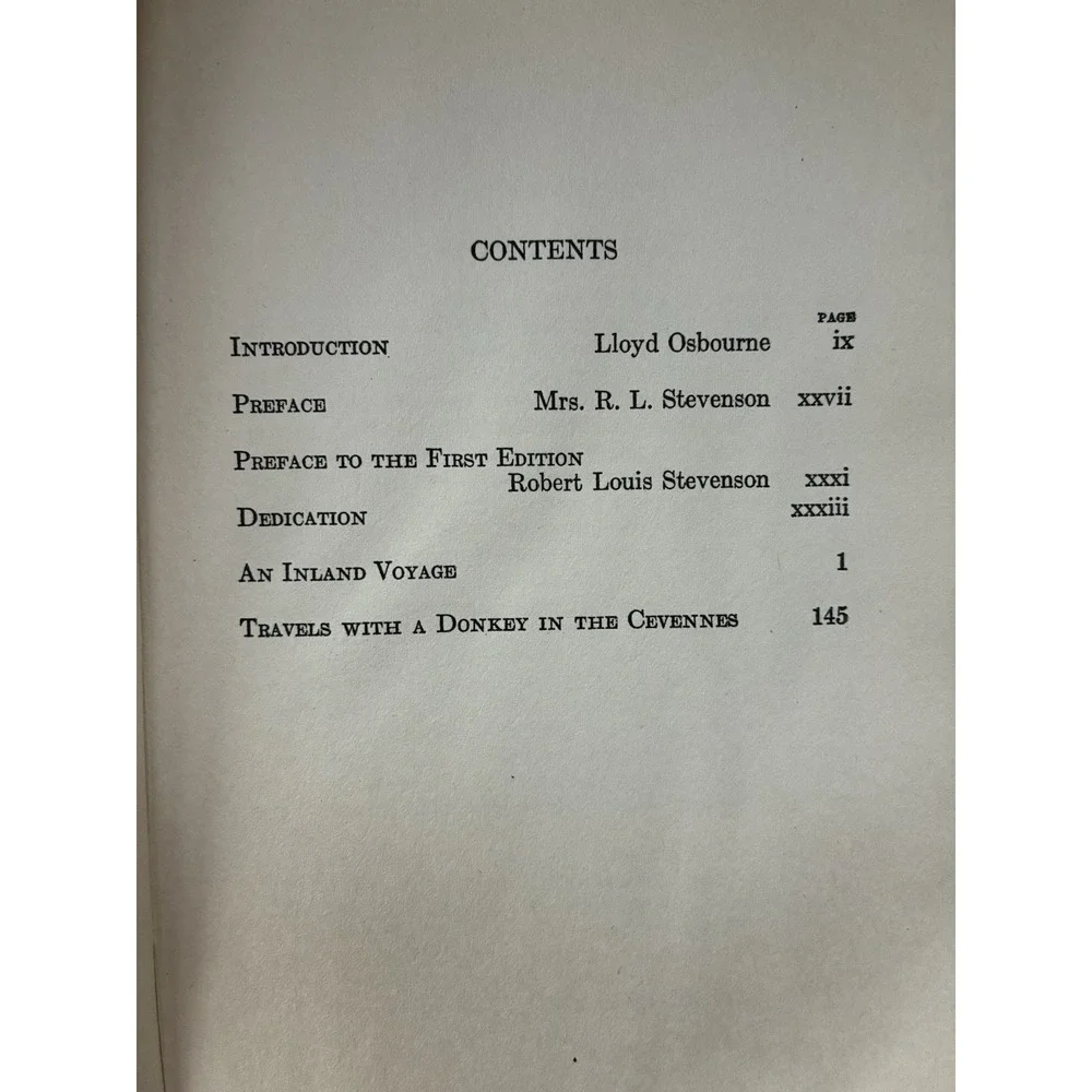 VTG 1932/1905 An Inland Voyage Travels With A Donkey